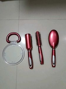 Hair Brush &amp; Mirror Set