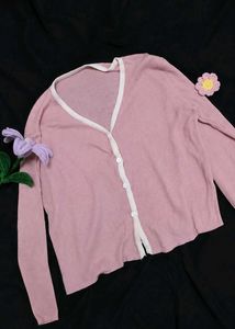 🌸 Soft Pink Cardigan in Excellent Condition