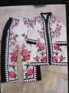 Floral Print Kurta Set/ coords with Pants