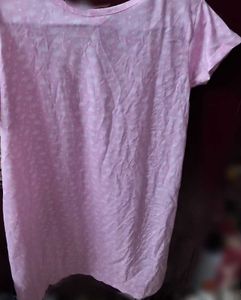 Pink Dot Print T-Shirt