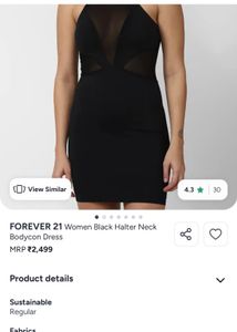 Black Mesh Panel Dress:UNUSED
