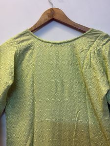 Beautiful Green Embroidered Kurta