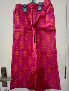 ED-A-MAMMA new Set Of Pink -orange Top And Plazzo