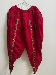 Red Embroidered Kaftan Set