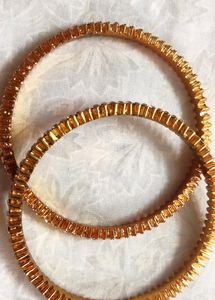1gm Gold CZ Stone Set of 2