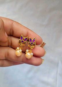 Beautiful Pearl Drop Earrings(1 Pairs)