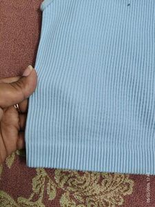 Zudio Light Blue Ribbed Tank Top