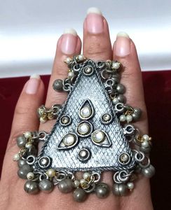 💥Navratri Special💥 Statement Oxidised Ring