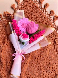 Handmade Crochet Flower Bouquet