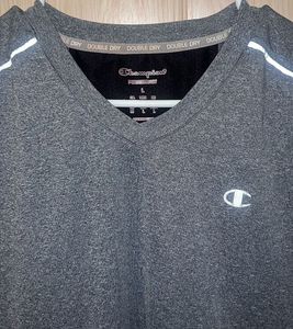 Champion Grey V-Neck T-Shirt