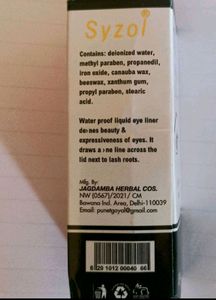 Liquid Eye Liner &amp; Kajal