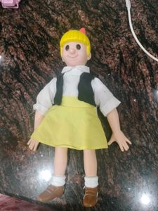 Vintage Blonde Doll with Bow
