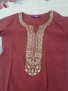 Elegant Maroon Kurta Set