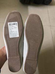 Elegant Silver Ballet Flats(never used)