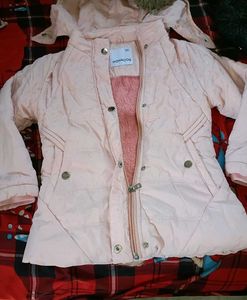 Premium Girl's Puffer Jacket with Genuine Fur