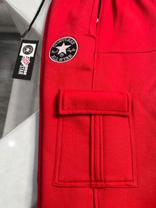 RED CONVERSE LOWER WITH SIDE POCKET