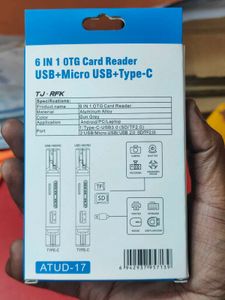 Six-in-One OTG Card Reader with Type-C and USB