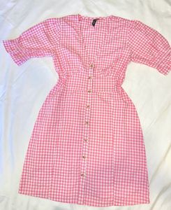 Pink Gingham Dress