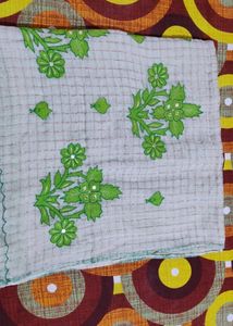 Green Cotton Saree