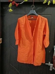 Orange Casual Top