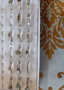 Vintage Assorted Costume Rings 8 Nos