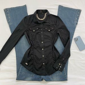 Price Drop 💧 💧 Black Fitted Y2K Shirt