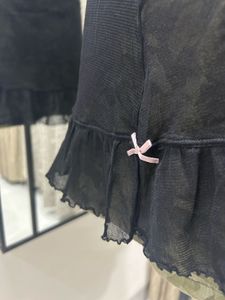 SHORT STORIES Sheer Lingerie Bow Dress