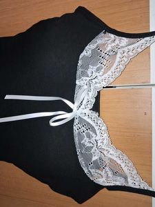 Lace Trim Cami Padded Top