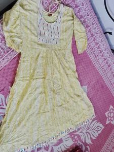 105.Embellished Yellow Kurta