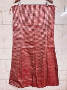 Red &amp; Gold Saree Skirt