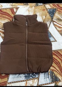 Brown Puffer Vest