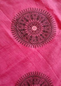 Pink Kurta with Circular Motif