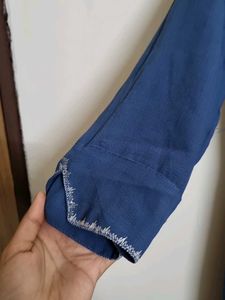 Blue Embroidered Dress