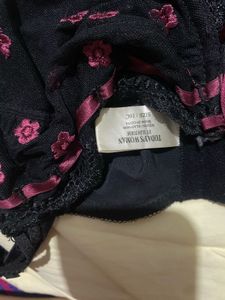 Floral Embroidered Bra
