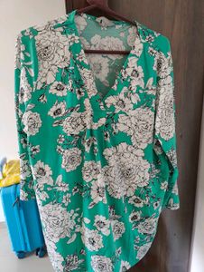 5 Teal V-Neck Wrap Tops