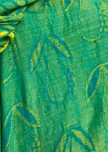 Green Floral Embroidered saree