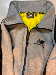 New Balance Grey Tech fleece Track jacket
