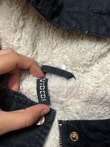 Black Denim Cropped Jacket