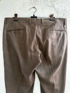 Men's Classic Brown Checkered Trousers