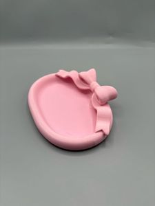 Blush Enhanced  Bow Jewelry Dish