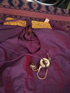 Beautiful Purple Embellished Gown