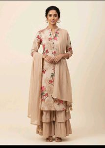 Floral Kurta sharara Set with Dupatta