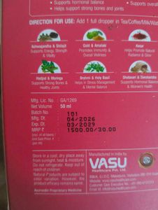 Vasu Swarna Naari Drops for Women