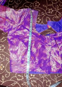 Vibrant Red Saree with Brocade Blouse