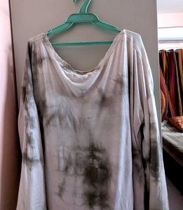 Boho Sequin y2k Star Detail Tie Dye Top