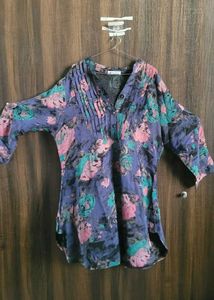 Vibrant Floral Print Kurta
