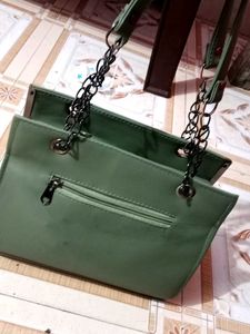 Stylish Green Handbag