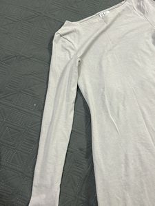 Light Gray Long Sleeve Casual Dress