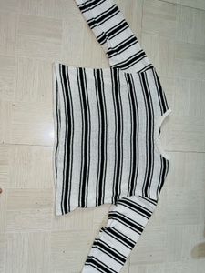 Chic Striped Long Sleeve Top