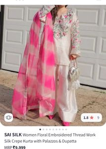 Price Drop pakistani Embroidered Kurta Leather